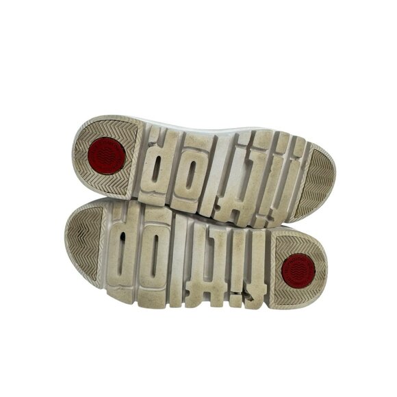 FITFLOP GLACE KNIT LEATHER Black LACE UP ANKLE BOOTS WOMEN'S 7 - Picture 7 of 7